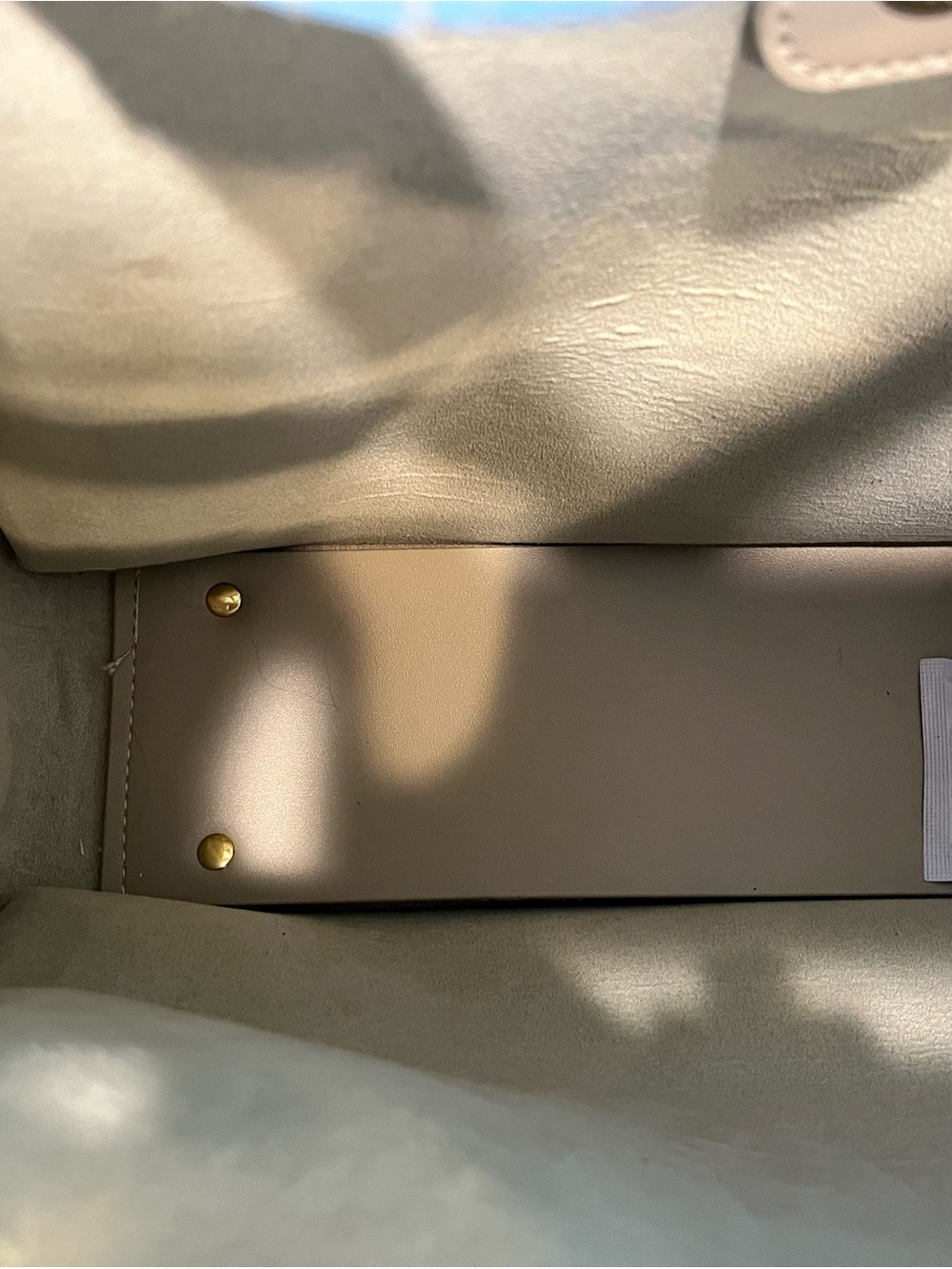 Melie Bianco Cream Tote with Top Handles - Picture 5 of 7